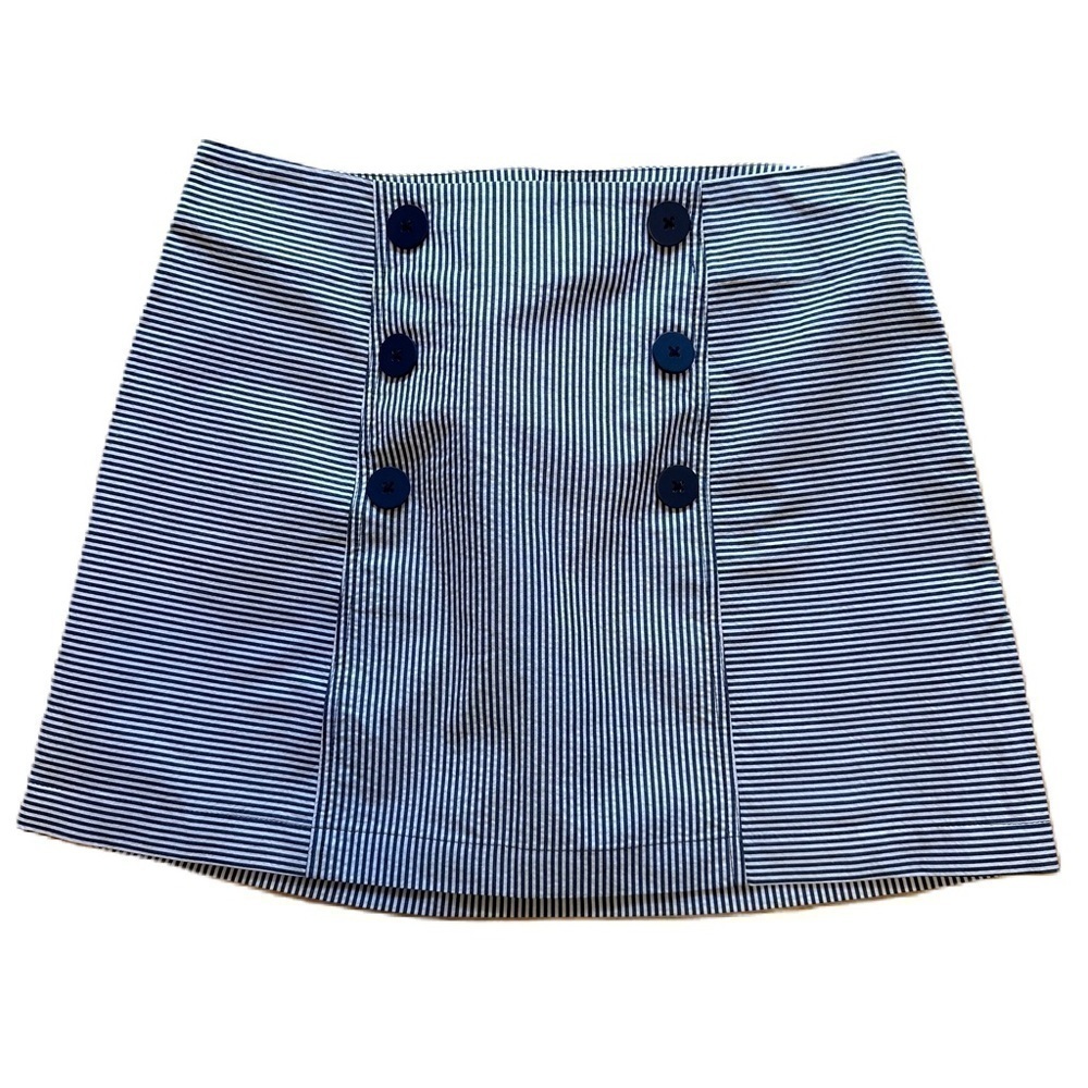 Urban Outfitters Skirt Women’s Medium M Blue White Striped Seersucker L NWT